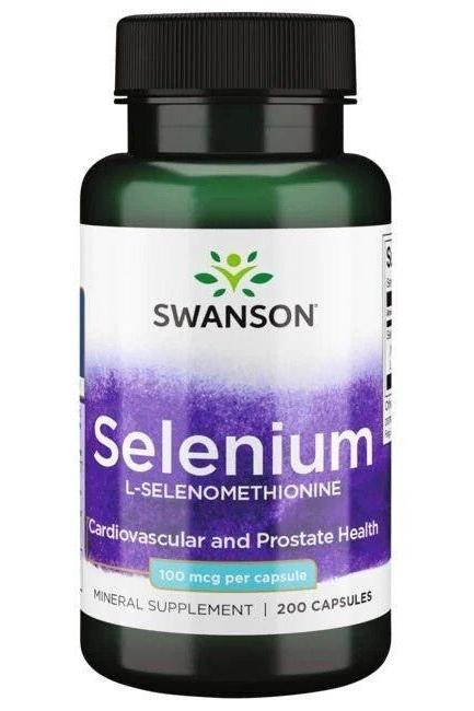 Swanson - Selenium (L-Selenomethionine), 100mcg - 200 caps - Nutri.se