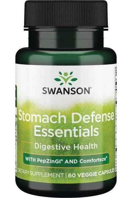 Swanson - Stomach Defense Essentials with PepZinGI and Comforteze - 60 vcaps