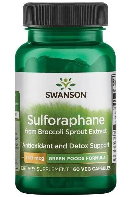 Swanson - Sulforaphane from Broccoli Sprout Extract, 400mcg - 60 vcaps - Nutri.se