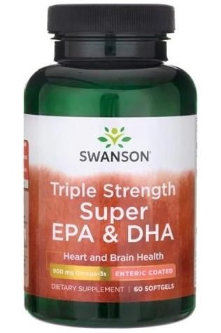 Swanson - Triple Strength Super EPA & DHA, 900mg - 60 softgels - Nutri.se