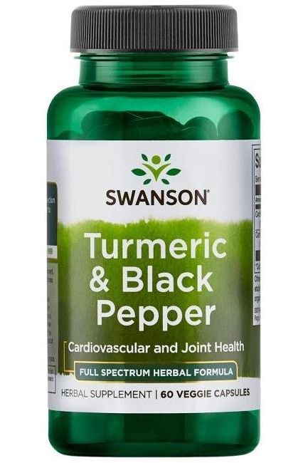Swanson - Turmeric & Black Pepper - 60 vcaps - Nutri.se Swanson - Turmeric & Black Pepper - 60 vcaps - Nutri.se
