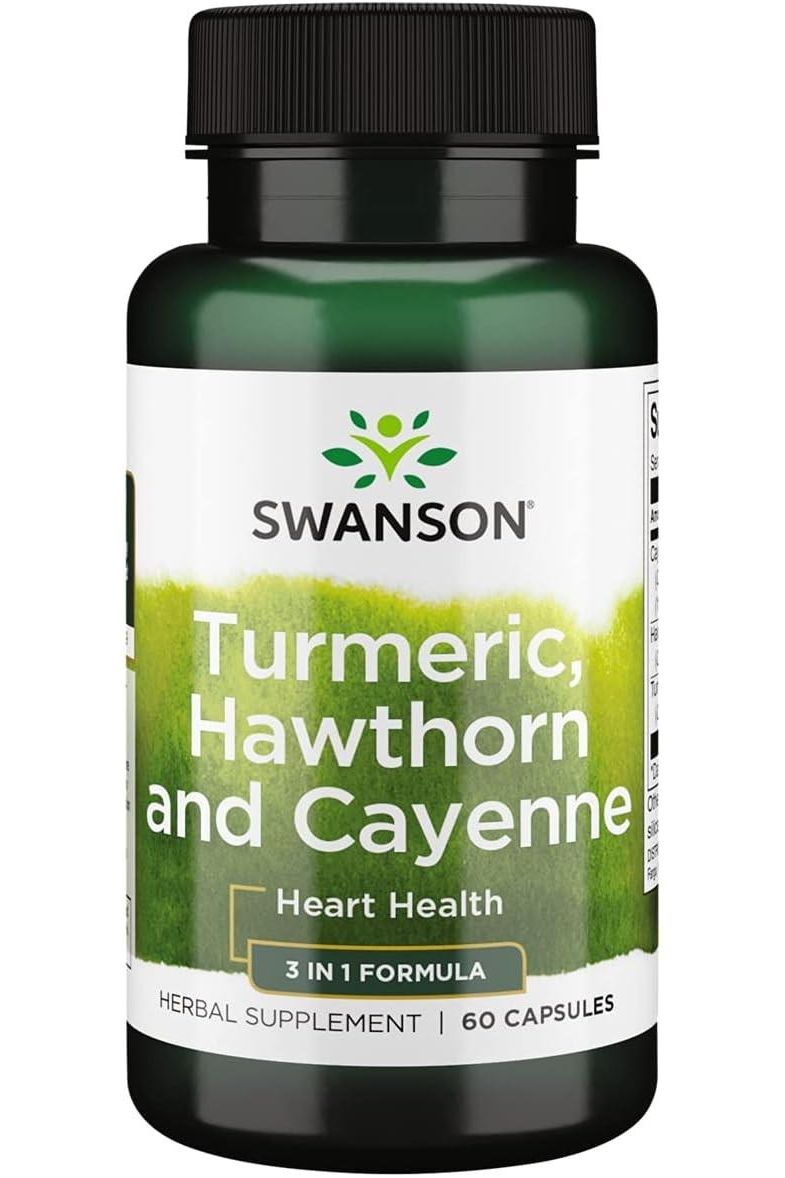 Swanson - Turmeric, Hawthorn & Cayenne - 60 caps - Nutri.se