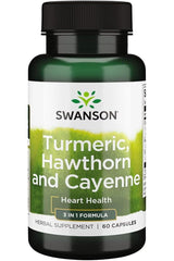 Swanson - Turmeric, Hawthorn & Cayenne - 60 caps - Nutri.se