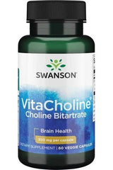 Swanson - VitaCholine Choline Bitartrate, 300mg - 60 vcaps - Nutri.se