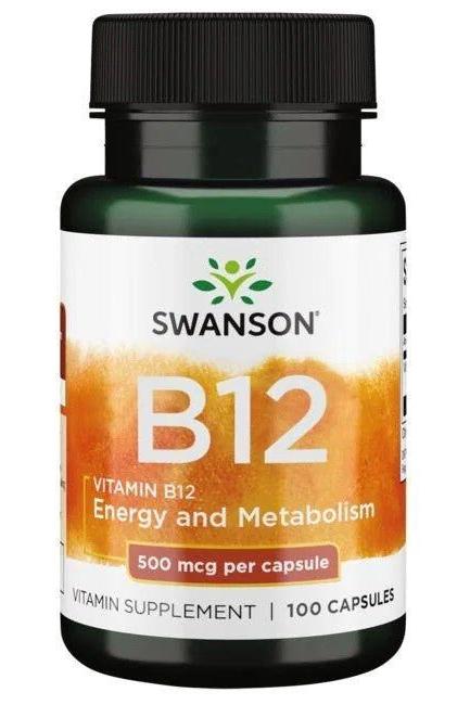 Swanson - Vitamin B-12, 500mcg - 100 caps - Nutri.se