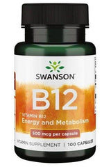 Swanson - Vitamin B-12, 500mcg - 100 caps - Nutri.se