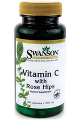 Swanson - Vitamin C with Rose Hips Extract - Nutri.se