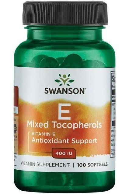 Swanson - Vitamin E Mixed Tocopherols, 400 IU - 100 softgels - Nutri.se