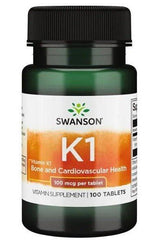 Swanson - Vitamin K1, 100mcg - 100 tablets - Nutri.se