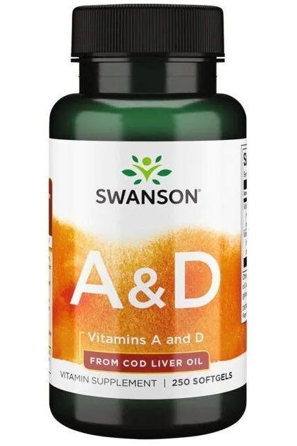 Swanson - Vitamins A & D - 250 softgels - Nutri.se