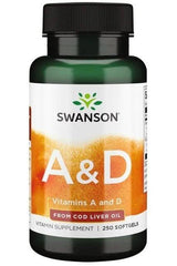 Swanson - Vitamins A & D - 250 softgels - Nutri.se