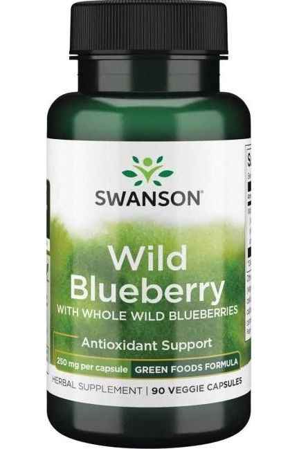 Swanson - Wild Blueberry, 250mg - 90 vcaps