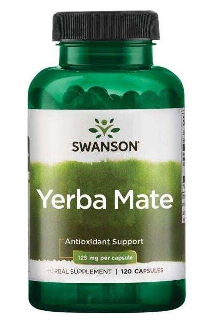 Swanson - Yerba Mate 125mg - 120 caps - Nutri.se