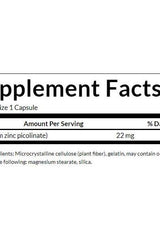 Swanson - Zinc Picolinate Body Preferred Form, 22mg - 60 caps - Nutri.se