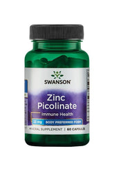 Swanson - Zinc Picolinate Body Preferred Form, 22mg - 60 caps - Nutri.se