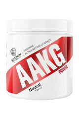 Swedish Supplements AAKG Power supplement container, 250 g, neutral flavor, promoting muscle recovery and circulation.
