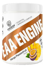 Swedish Supplements EAA Engine 450g Mango Passionfruit flavor protein powder for muscle growth and recovery.