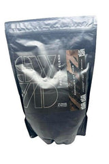 SWYD Protein Blend packaging featuring chocolate flavor, perfect for vegan and non-vegan diets, high-quality nutrition.