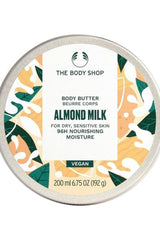 The Body Shop Almond Milk Body Butter 200 ml with natural ingredients for nourishing moisture.