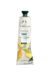 The Body Shop Mango Hand Balm tube, 30 ml, vegan formula for intense hydration and nourishing dry skin.