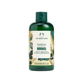 The Body Shop Moringa Shower Gel - 250 ml bottle, vegan and suitable for all skin types, floral and refreshing scent.