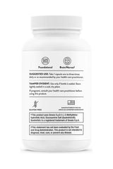 Thorne B-Complex #12 supplement bottle showing usage instructions and benefits for energy and brain health.