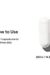 Instruction on using Thorne Biotin: take 1 capsule one to two times daily.