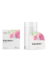 Thorne Kids Multi + supplement package, designed to support children's growth and immune health.