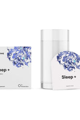 Thorne Sleep + supplement box with a clear glass, promoting improved sleep quality and relaxation.