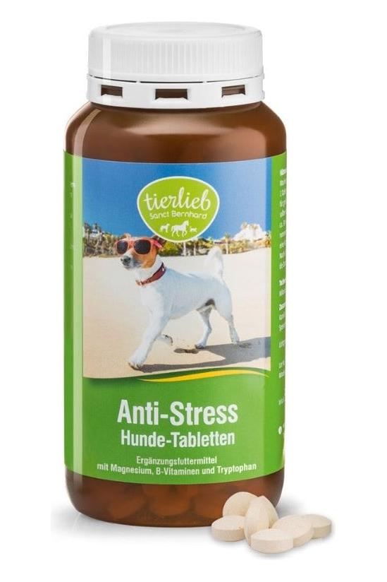 Tierlieb Anti-Stress Dog Tablets 340 Tabs for supporting dog nervous system and well-being.