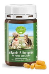 Tierlieb Vitamin B-Complex supplement for dogs and cats, boosting energy and supporting health with B vitamins.