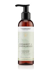 Tisserand Aromatherapy Bergamot & Sandalwood hand wash 195 ml in a pump bottle for gentle cleansing and hydration.