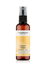 Tisserand Aromatherapy Happy Vibes MoodFix Mist Spray bottle, 100 ml, with uplifting essential oils.