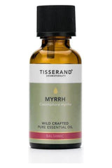 Tisserand Aromatherapy Myrrh Wild Crafted Essential Oil 30 ml bottle, featuring natural anti-inflammatory properties.