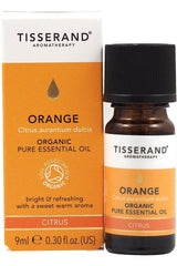 Tisserand Aromatherapy Orange Essential Oil 9 ml - Organic citrus oil for mood enhancement and relaxation.