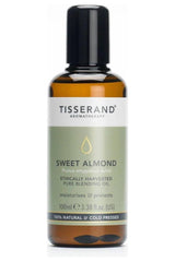 Tisserand Aromatherapy Sweet Almond Oil 100ml, ethically harvested, moisturizes and protects all skin types.
