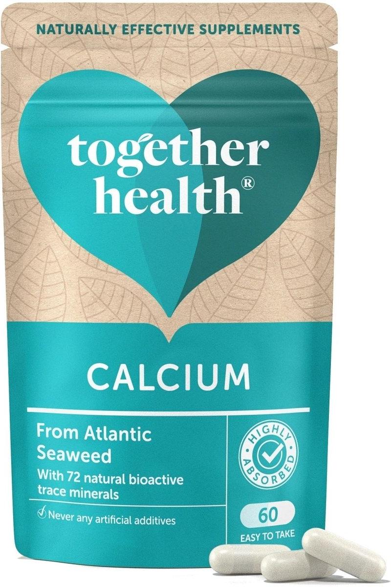 Together Health Calcium supplement from pure Atlantic seaweed, 60 capsules for strong bones and teeth.