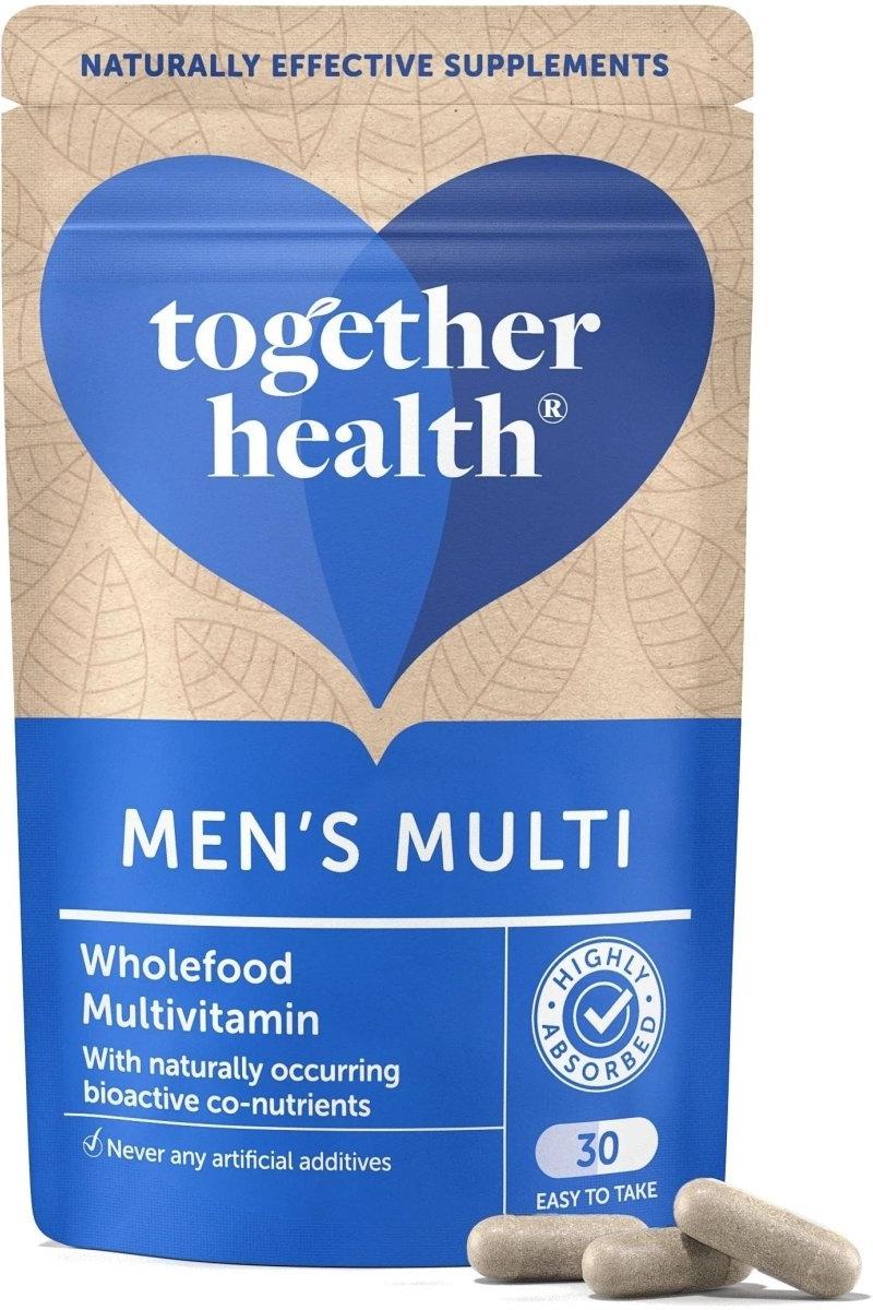 Together Men's Multi - Wholefood multivitamin supplement for men's health with 30 easy-to-take capsules.