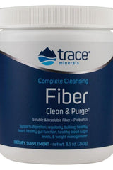 Trace Minerals Complete Cleansing Fiber 240g supplement for digestion, weight management, and gut health.