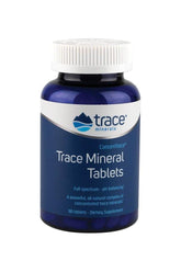 Trace Minerals ConcenTrace Trace Mineral Tablets bottle, 90 tablets, natural dietary supplement for energy support.