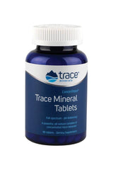Trace Minerals ConcenTrace Trace Mineral Tablets bottle, 90 tablets, natural dietary supplement for energy support.