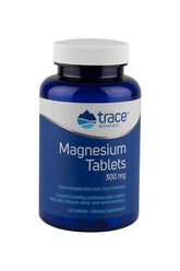 Trace Minerals Magnesium Tablets 300 mg, 60-count bottle, supports healthy muscle and nerve function.