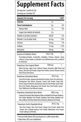 Supplement facts for Trace Minerals Reds Pak, showing nutrients and ingredients per serving.