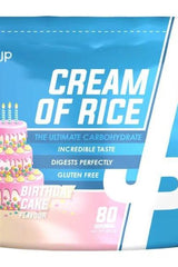 Trained by JP Cream of Rice 2000g, Birthday Cake flavor, gluten-free carbohydrate supplement with great taste.