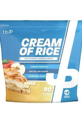Trained by JP Cream of Rice with Apple Pie flavor, 2000g, low fat, low sugar, ultimate carbohydrate for dietary support.