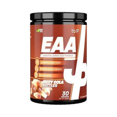 Trained by JP EAA hydration product in fizzy cola flavor with 30 servings for muscle recovery and hydration.