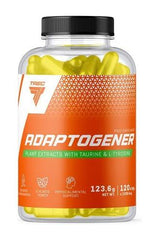 Trec Nutrition Adaptogener supplement bottle with 120 capsules for physical and mental support.