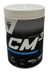 Trec Nutrition CM3 creatine malate supplement container for increased muscle strength and performance