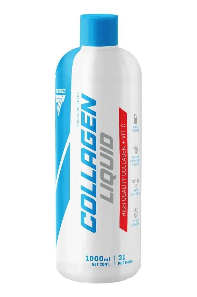 Trec Nutrition Collagen Liquid, 1000 ml bottle, promotes collagen formation with Vitamin C, ideal for athletes. Trec Nutrition Collagen Liquid, 1000 ml bottle, promotes collagen formation with Vitamin C, ideal for athletes.