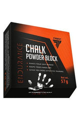 Trec Nutrition Endurance Chalk Powder Block 57g packaging, enhancing grip and moisture control for effective training.